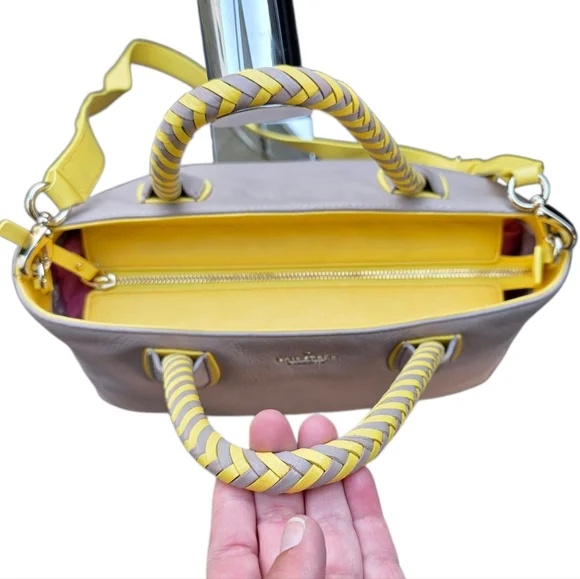 Kate Spade STORYBOOK LINED Woods Drive Satchel w/ Crossbody Strap - Picture 7 of 10